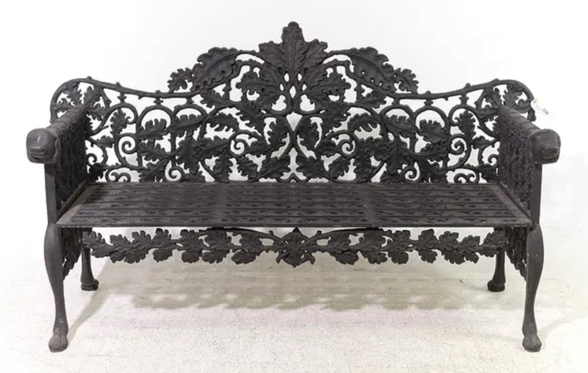 <b>Cast Iron Garden Bench</b><br>approx. 40 T x 69 L x 22 inches