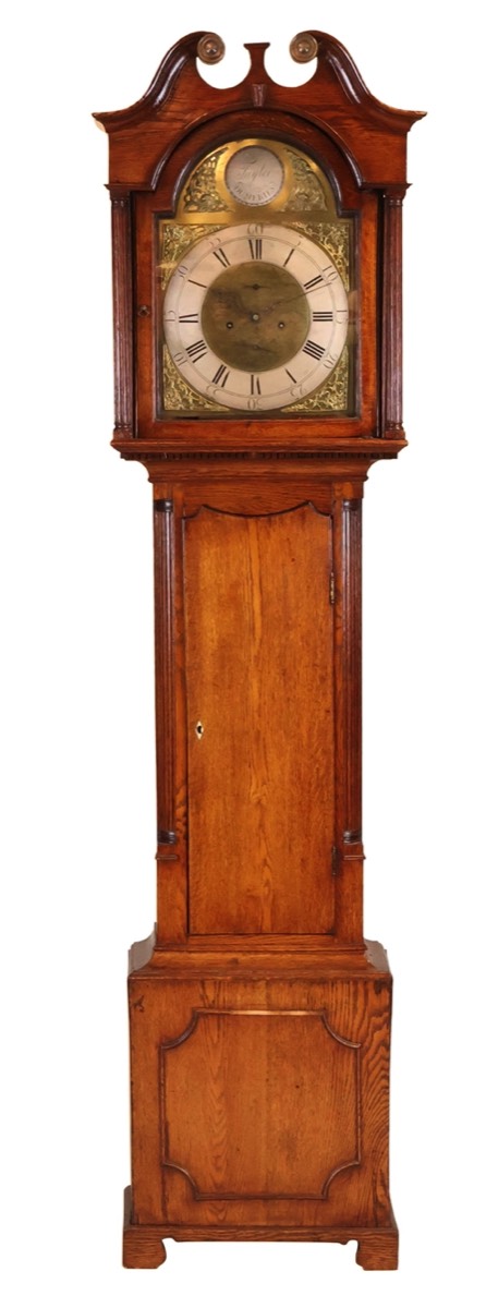 <b>Georgian Oak Longcase Clock</b><br>circa 18th cen., Scottish