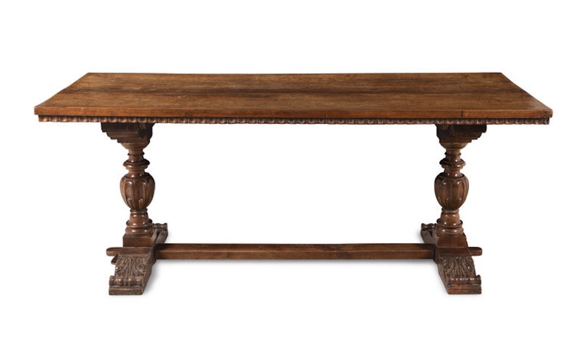 <b>Continental Walnut Refectory Table</b><br> approx. 31 tall x width 79 long x 30.5 inches deep<br> circa early-1700s, Continental 