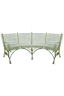 <b>Curved Jardin Bench</b><br>35.5 tall x 75 long x 19 deep inches