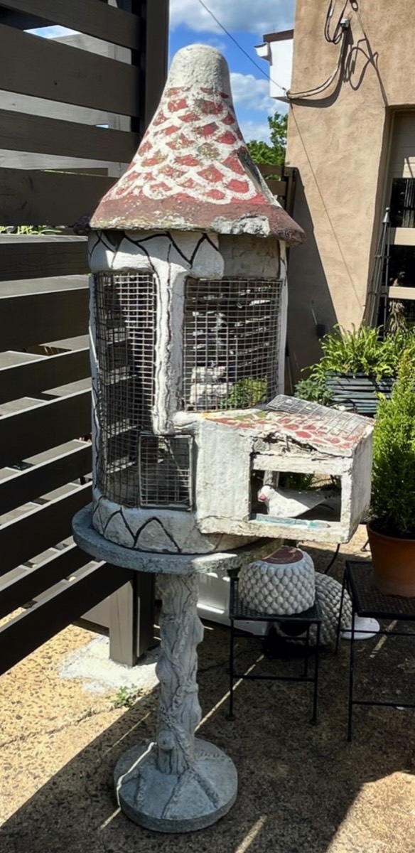 <b>Faux Bois Dovecote</b><br>73 tall x 24 diam. inches