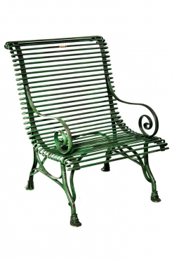 <b>Jardin Seat w/Scroll Arms