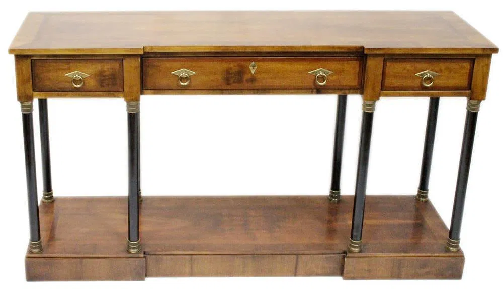 Biedermeier Neoclassical-Style Huntboard</b><br> approx. 31 tall x 58 wide x 16 inches deep<br> circa late-20th cen., USA  