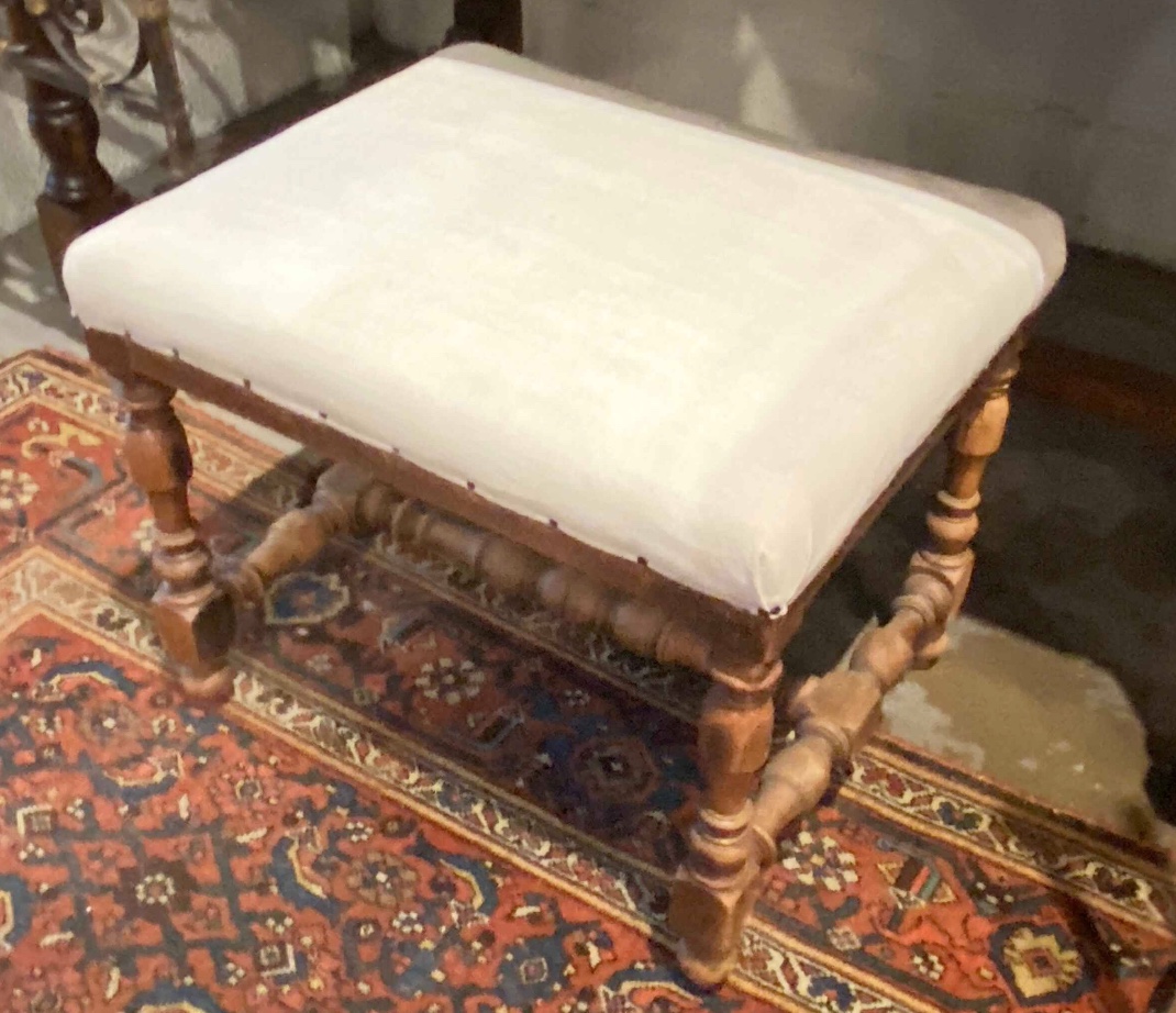 <b>Petite French Bench</b><br>approx. 16 in. T x 19 x 16<br>circa 19th cen., France 